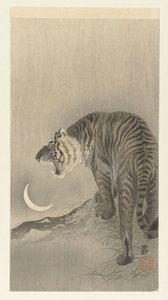 Brüllender Tiger von Ohara Koson