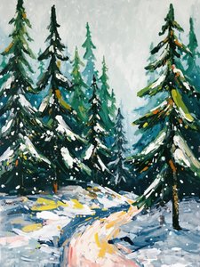Verschneiter Waldweg von Ohkimiko