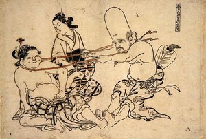 Fukurojin versucht, eine Dirne zu heben