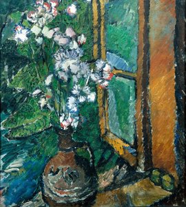 Krug mit Blumen von Olga Rozanova
