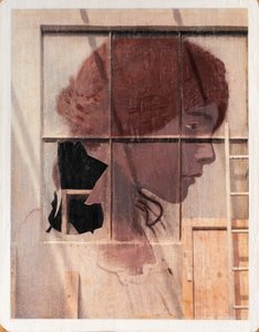 Porträt an der Wand, 2021 von Olivia Gozzano