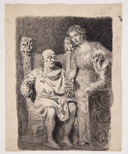 Motiv aus der nordischen Geschichte oder Mythologie von Oluf Hartmann