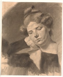 Porträt von Kathrine (Ketty) Mathilde Antonia Nielsen, geb. Rask. (geb. 1878, verheiratet mit dem Bildhauer Kai Nielsen in dessen erster Ehe.)