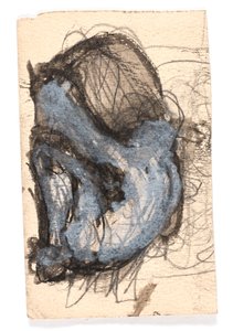 Studie einer knienden, vorgebeugten Figur