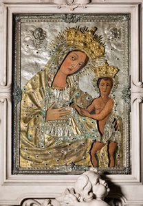 Madonna Odegitria - Ikone mit Riza von Onofrio Palvisino da Monopoli