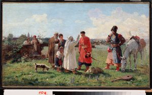 Die Unterdrückung des Saporoger Sitsch (Lager) im Jahr 1775 von Opanas Georgievich Slastion