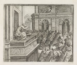 David beobachtet Bathseba von Orazio Borgianni