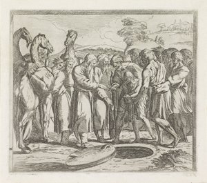 Joseph von seinen Brüdern verkauft von Orazio Borgianni