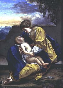 Madonna mit Kind von Orazio Gentileschi