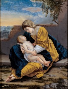 Madonna mit Kind in einer Landschaft, 1621-1624