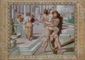 Herkules kämpft gegen Antäus (Detail) von Orazio Samacchini
