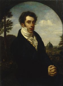 Porträt von Prinz Alexander Michailowitsch Golizyn 1798-1858, 1819