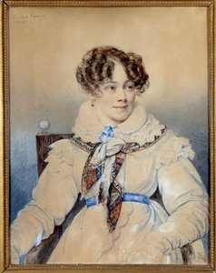 Porträt der Schriftstellerin Sophie Rostopchine (1799-1874), Gräfin von Segur von Orest Adamovich Kiprensky