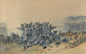 Letzter Widerstand der Wachen an der Sandsack-Redoute von Orlando Norie