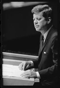 John F. Kennedy spricht vor der UN