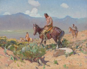 Indianer zu Pferd (Sommerjagd)