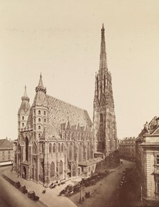 1., Stephansplatz 1 - Stephansdom - West- und Südfassade - erhöhte Ansicht