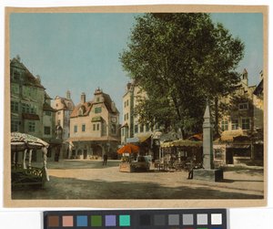 Ansicht des "Hohen Markts" auf der Internationalen Ausstellung für Musik- und Theaterwesen