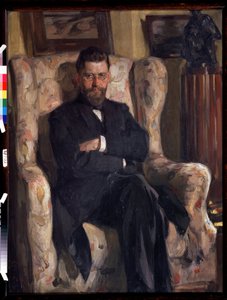 Porträt des Kunstsammlers Alexey A. Bakhrushin