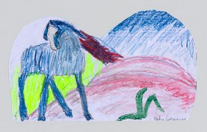 Blaues Pferd nach Franz Marc