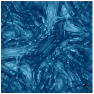Tiefer Blauer Fluss von Osvaldo Russo