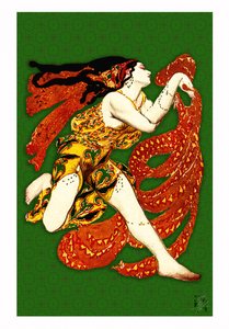 Dynamische Art Deco Tänzerin von Osvaldo Russo