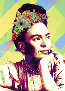 Lebhaftes Frida Porträt von Osvaldo Russo