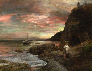 Abendsonne in Posillipo von Oswald Achenbach