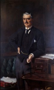 Porträt von Neville Chamberlain (1869-1940)