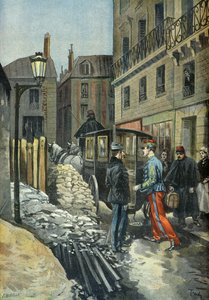 Verhaftung von Oberstleutnant Picquart in der Dreyfus-Affäre 1898 (Gravur) von Oswaldo Tofani