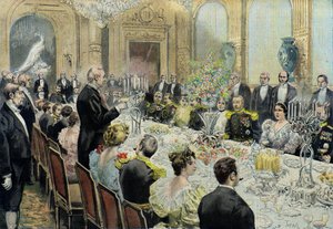 Dinner zu Ehren von General Duchesne