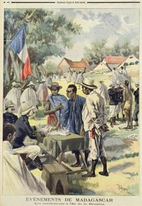 Anwerbung von Einheimischen auf der Insel La Réunion, aus Le Petit Journal, 10. Februar 1895