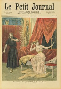 Mademoiselle Sibyl Sanderson (1865-1903) und Monsieur Jean Francois Delmas (1861-1933) in 
