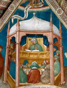 Der heilige Augustinus lehrt Rhetorik in Karthago