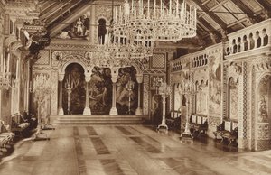 Bayerisches Königsschloss Neuschwanstein, der Sängersaal von Otto Ballerstedt
