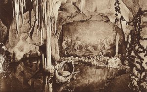 Die Blaue Grotte, nahe dem bayerischen Königsschloss Linderhof von Otto Ballerstedt