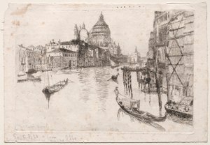 Eingang zum Canal Grande, 1880 von Otto H. Bacher