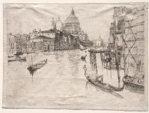 Eingang zum Canal Grande, Venedig, 1880 von Otto H. Bacher