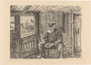 Alter Hollumer Bauer von Otto Hanrath (signed by artist)