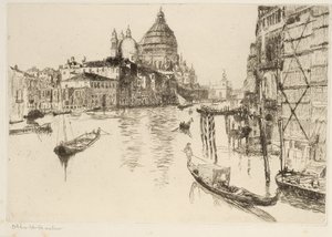 Großer Kanal, Venedig von Otto Henry Bacher