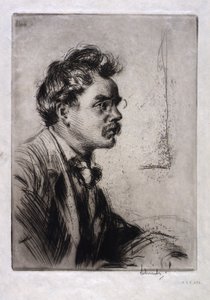 Porträt von B.J.O. Nordfelt von Otto J. Schneider