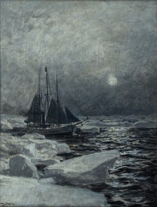 Fram im Arktischen Ozean von Otto Ludvig Sinding
