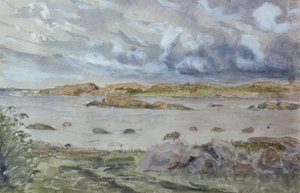 Meer- und Landschaftsskizze von Otto Ludvig Sinding