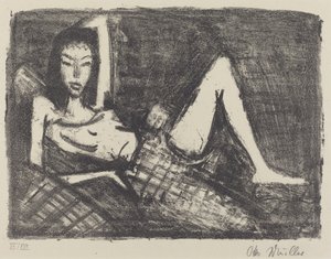 Mädchen auf dem Kanapee von Otto Müller