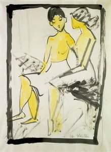 Sitzende Mädchen