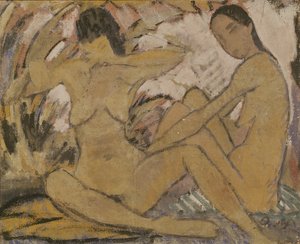 Zwei sitzende Frauen, ca. 1914