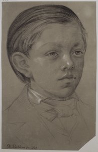 Kinderbildnis des Wilhelm Amandus Beer von Otto Scholderer