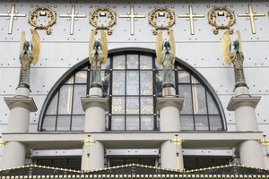 Kirche Am Steinhof (Kirche Leopold) entworfen von Otto Wagner, Wien, Österreich