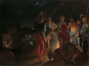 Die Bataver belagern die römischen Heeresregimenter bei Vetera von Otto van Veen