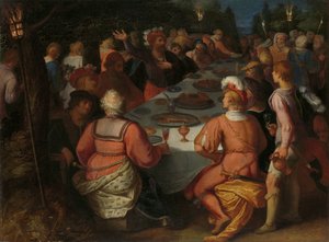 Die Verschwörung des Julius Civilis und der Bataver in einem heiligen Hain